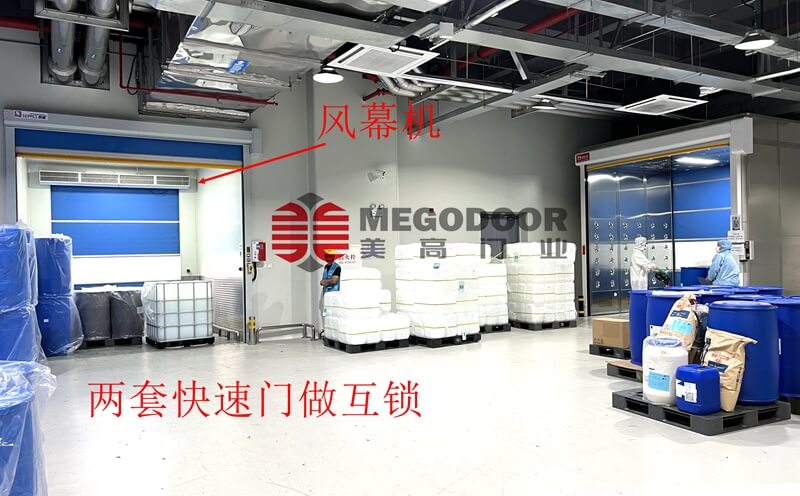 徐州食品级厂房门防蚊虫妙招：快速卷帘门 + 双门互锁，打造更洁净生产环境插图1