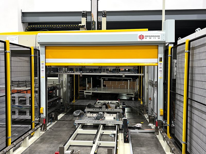 徐州立体仓库智能输送带快速门系统插图1