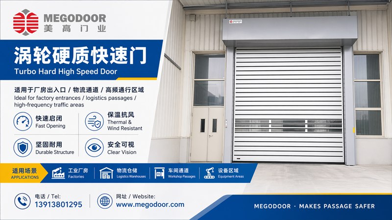 徐州车间物流门怎么选？美高门业推荐涡轮硬质快速门缩略图