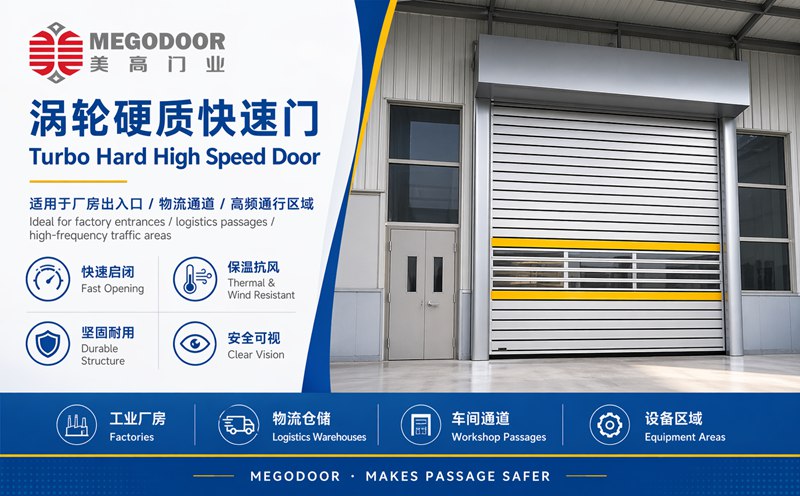 徐州车间物流门怎么选？美高门业推荐涡轮硬质快速门插图1
